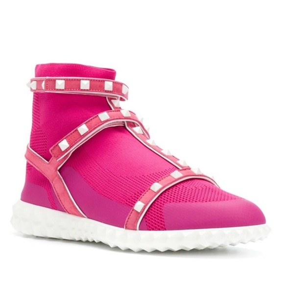 NWT Valentino Garavani Rockstud Caged Sock Sneaker - Picture 4 of 13